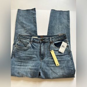 Kut from the Kloth Katy High Rise Ankle Straight Leg Jeans worn once  Size 12